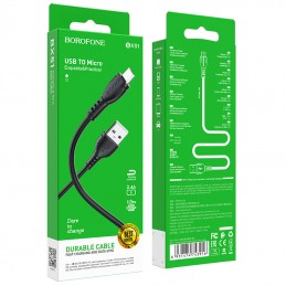 cavo microusb nero 2,4A 100cm nero