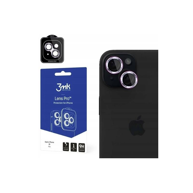 anello protettivo fotocamere iphone 15 pink