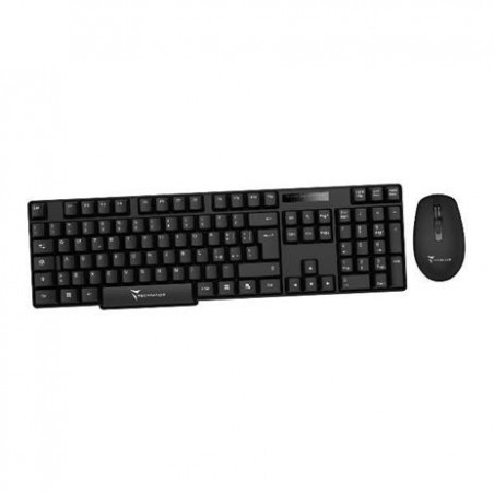 techmade Combo tastiera + Mouse wireless nera