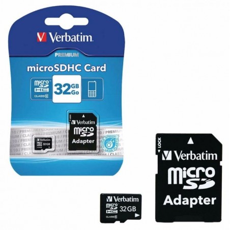 micro sd verbatim 32gb usb v10 con adattatore sd