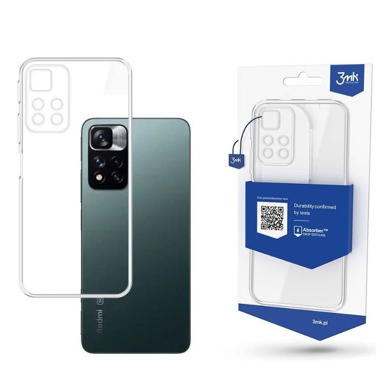 custodia in tpu xiaomi redmi note 11 pro 4g / 5g trasparente