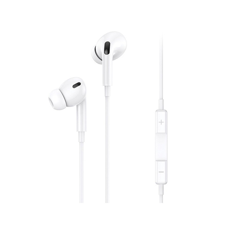 auricolare usams usb-c con controllo volume capsule bianco