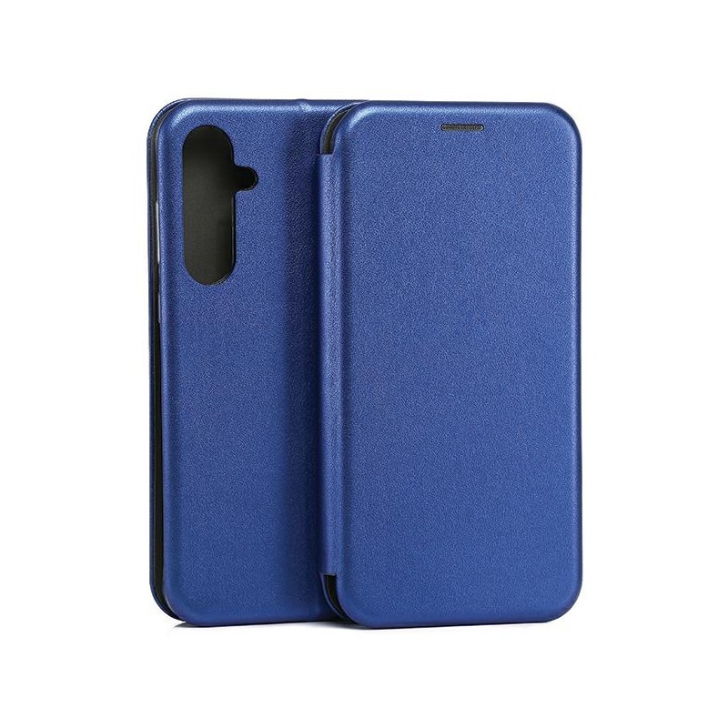 book a35 con porta carte di credito chiusura magnetica blu