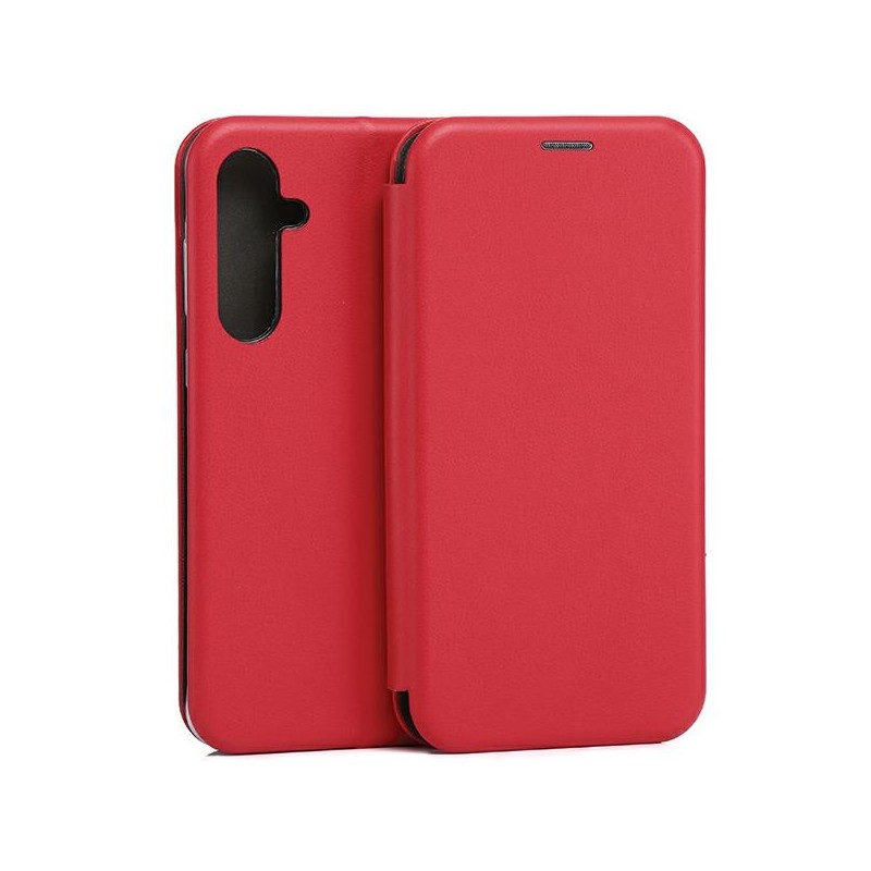 book a35 con porta carte di credito chiusura magnetica rossa