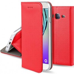 custodia book magnetica per motorola e13 rossa