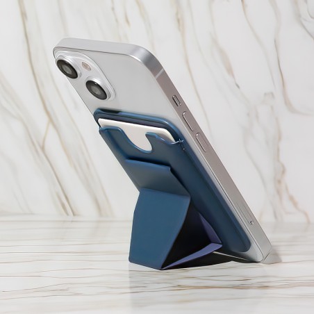 taschina stand magsafe universale per smartphone blu
