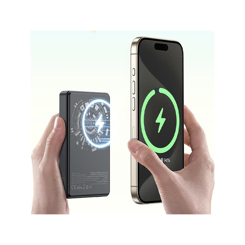 powerbank magsafe 10000 mAh 22,5w nero