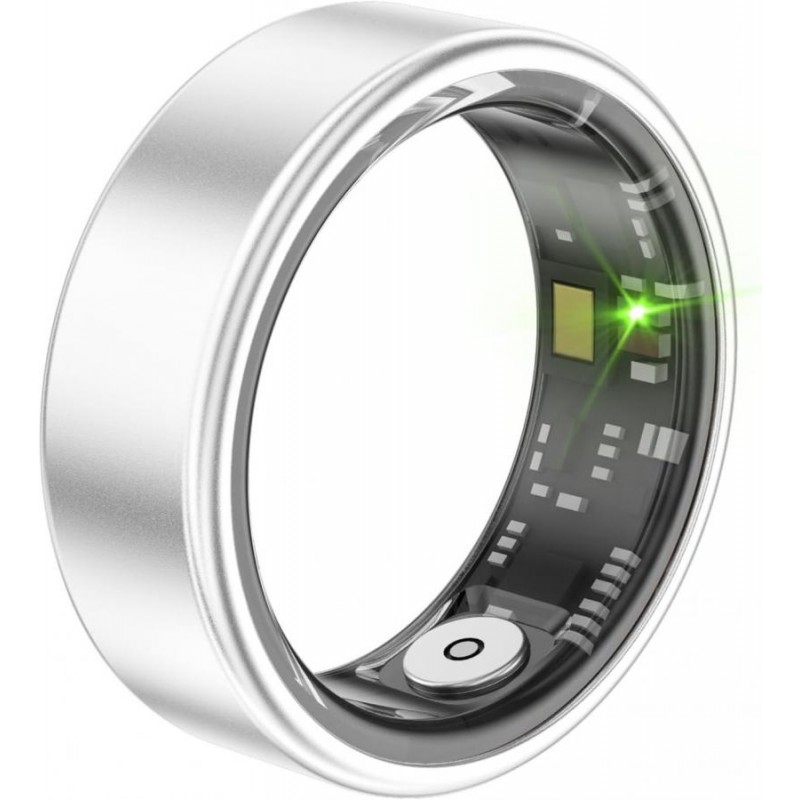 Smart ring anello in acciaio 62,10 mm #10  IP68 G-sensor silver