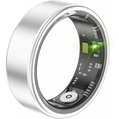 Smart ring anello in acciaio 62,10 mm #10  IP68 G-sensor silver