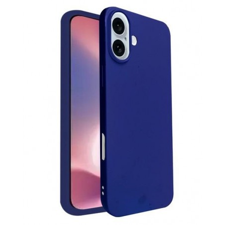 cover  silicone iphone 16 blu