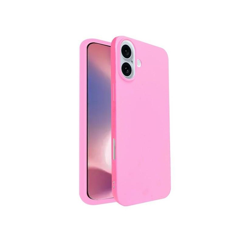 cover  silicone iphone 16 plus rosa