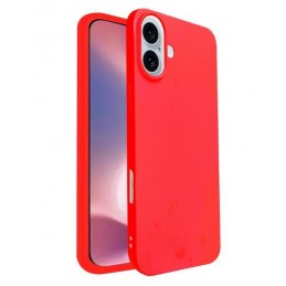 cover  silicone iphone 16 rossa