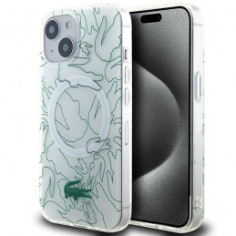 cover lacoste iphone 15/14/13 trasparente  magsafe compatibile