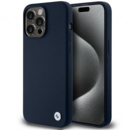 cover bmw iphone 15 pro max silicone blu