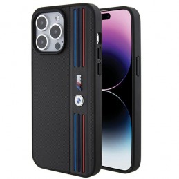 cover bmw iphone 15 pro max nero e tricolore M colletion