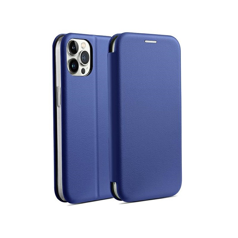 book iphone 16 plus con porta carte di credito chiusura magnetica blu
