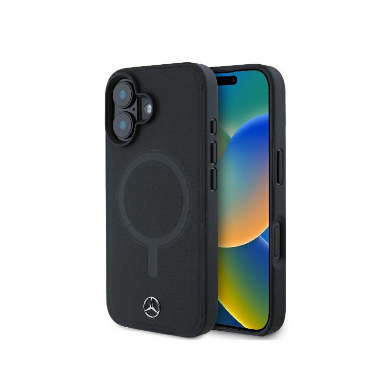 cover mercedes iphone 16 nera magsafe compatibile
