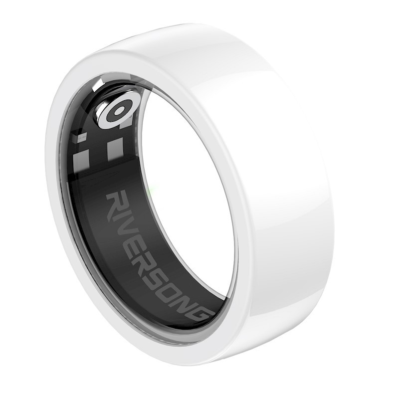 Smart ring nano ceramica diametro 8 mm IP68 bianco