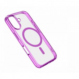 cover iphone 16 plus  rosa - trasparente magsafe