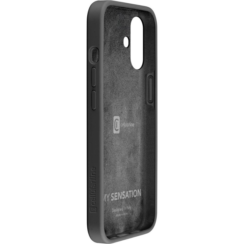 cover soft touch iphone 16 plus nera