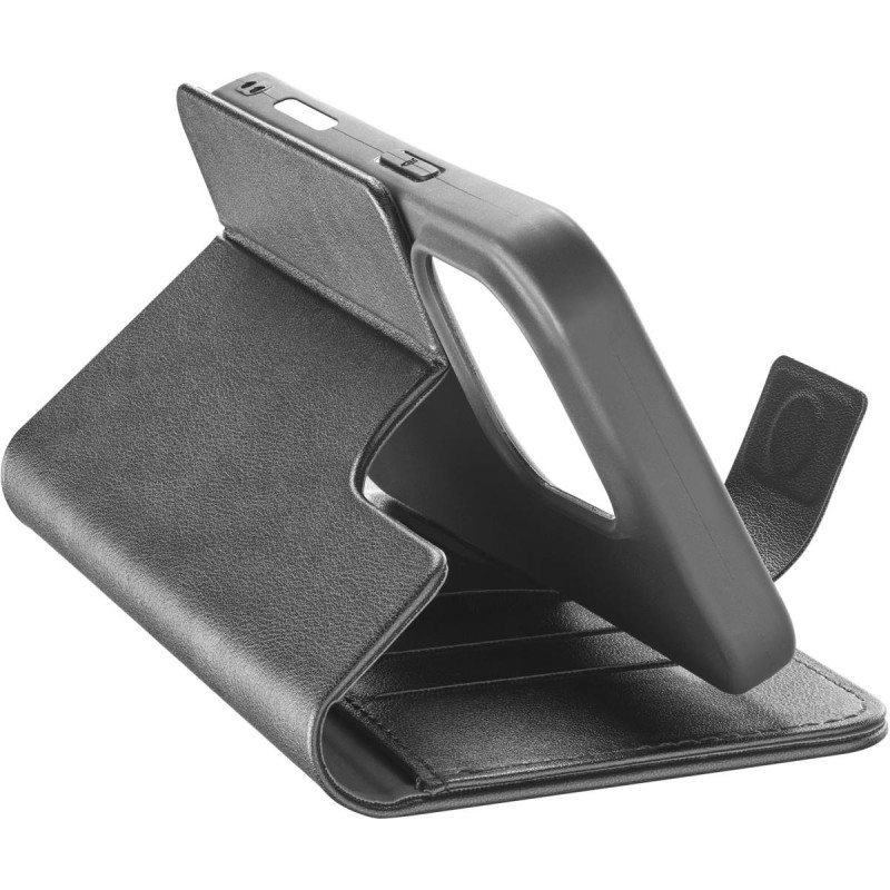 custodia a libro iphone 16 pro max nera con porta carte di credito