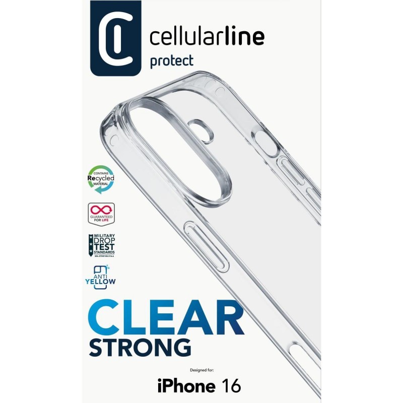 cover iphone 16 trasparente
rigida con bordi in gomma per  un’elevata protezione dello smartphone.