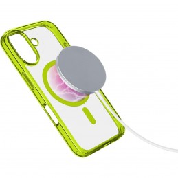 cover iphone 16 plus  verde - trasparente magsafe