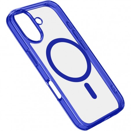 cover iphone 16 plus blu - trasparente magsafe