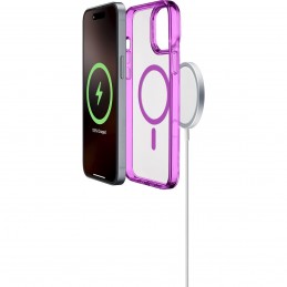 cover iphone 16 pro max rosa - trasparente magsafe