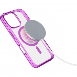 cover iphone 16 pro max rosa - trasparente magsafe