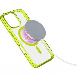 cover iphone 16 pro max verde - trasparente magsafe