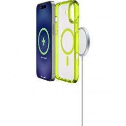 cover iphone 16 verde - trasparente magsafe