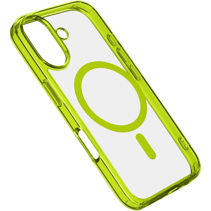 cover iphone 16 verde - trasparente magsafe
