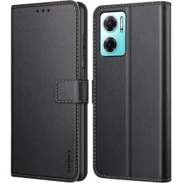 book magnetica redmi 10 5g con porta carte di credito nera