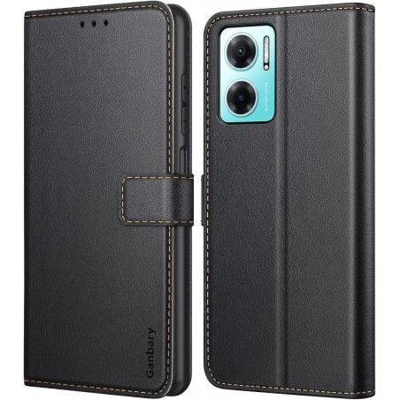 book magnetica redmi 10 5g con porta carte di credito nera