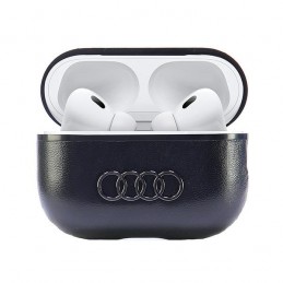 cover audi airpods pro 2 vera pelle nero