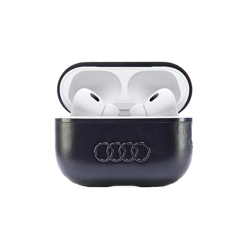 cover audi airpods pro 2 vera pelle nero