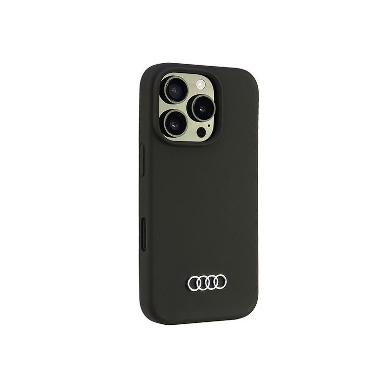 cover audi iphone 16 pro max silicone nera