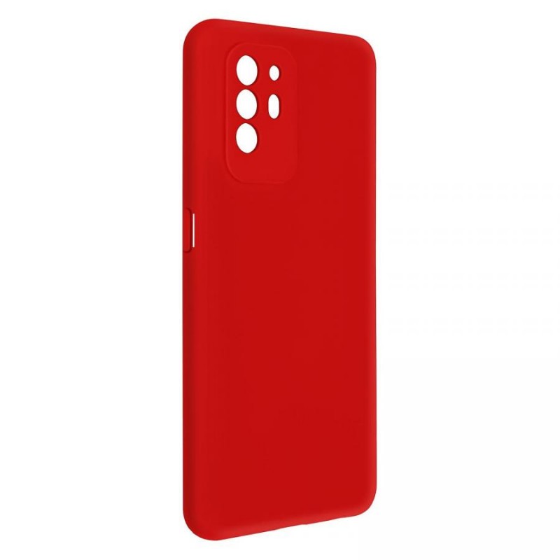 cover in silicone per oppo reno 12 5g rossa