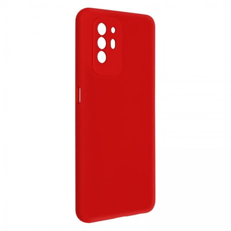 cover in silicone per oppo reno 12 5g rossa