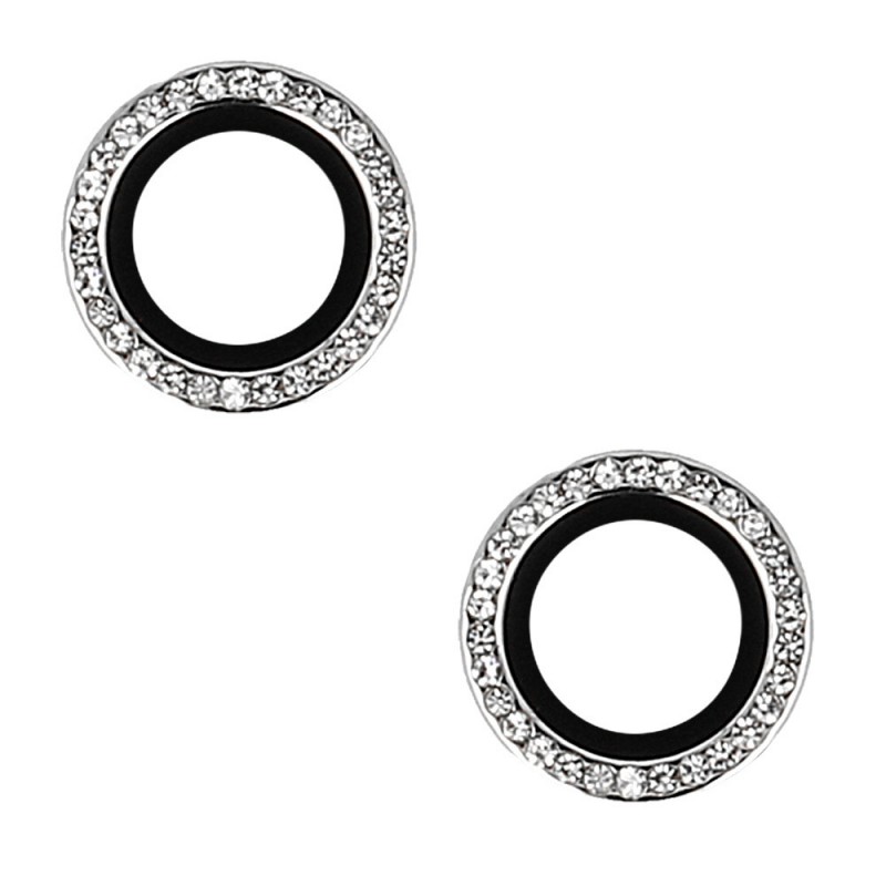 anello protettivo per fotocamere iphone 16 / 16 plus diamond silver