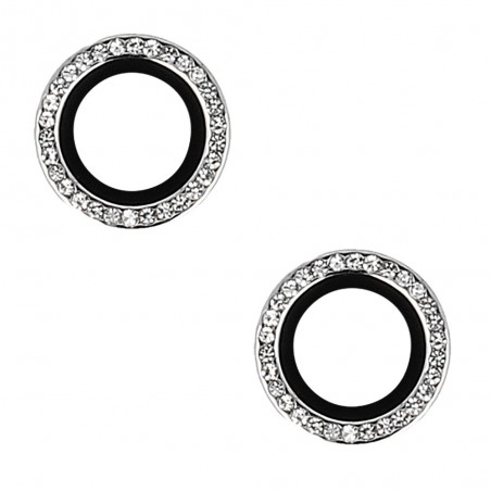 anello protettivo per fotocamere iphone 16 / 16 plus diamond silver