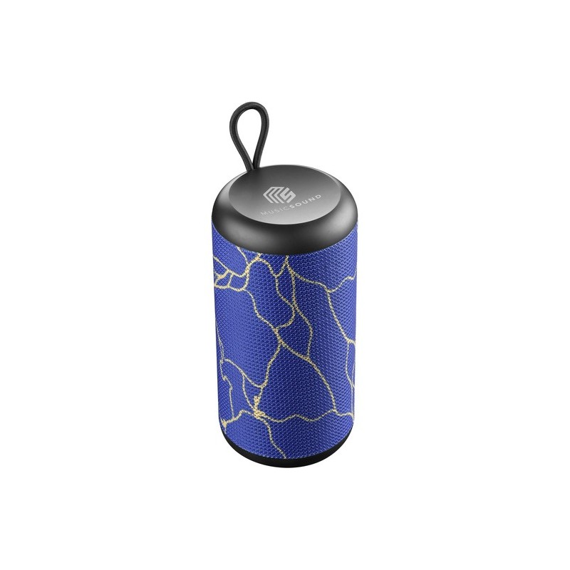 speaker bluetooth verticale onde blu
