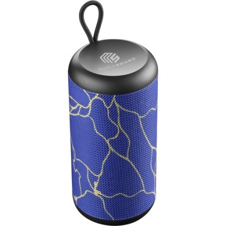 speaker bluetooth verticale onde blu