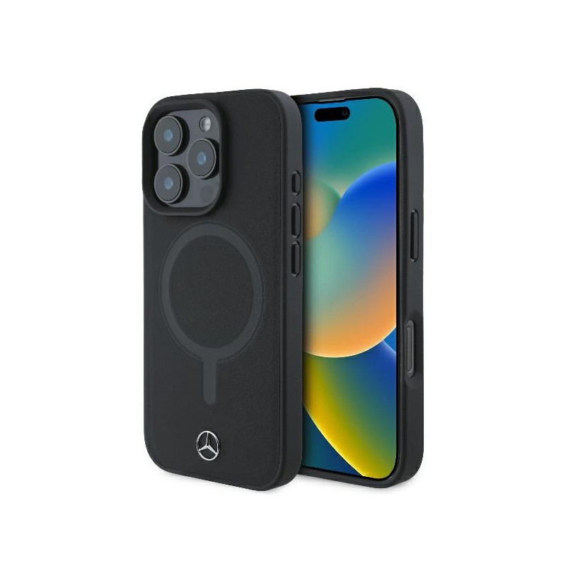 cover mercedes iphone 16 pro max nera magsafe compatibile