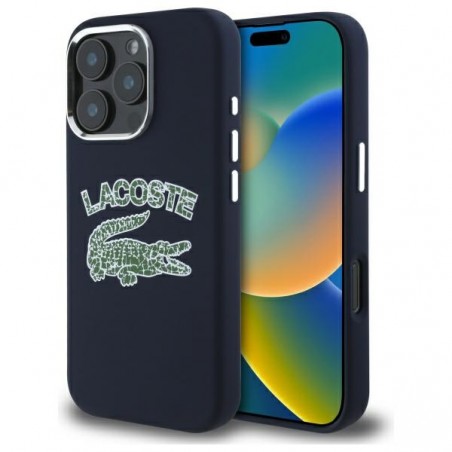 cover lacoste iphone 16 pro max nera magsafe compatibile