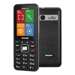 telefono cellulare brondi king 2 plus nero