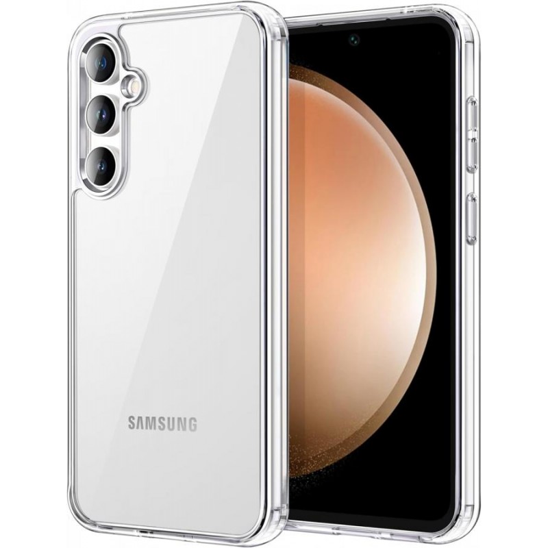 cover in silicone per samsung s24 fe trasparente