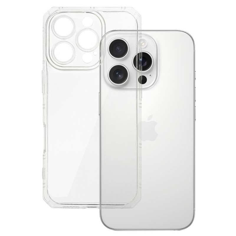 cover ultraprotettiva iphone 16 pro trasparente