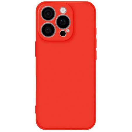 cover  silicone iphone 16 pro rossa